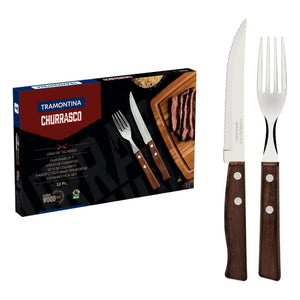 Tramontina Churrasco 12-Piece Steak Knife & Fork Set
