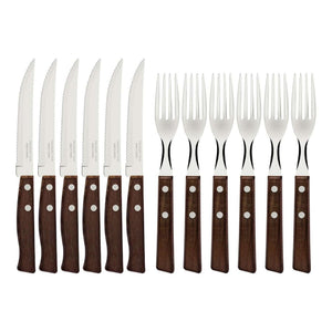 Tramontina Churrasco 12-Piece Steak Knife & Fork Set