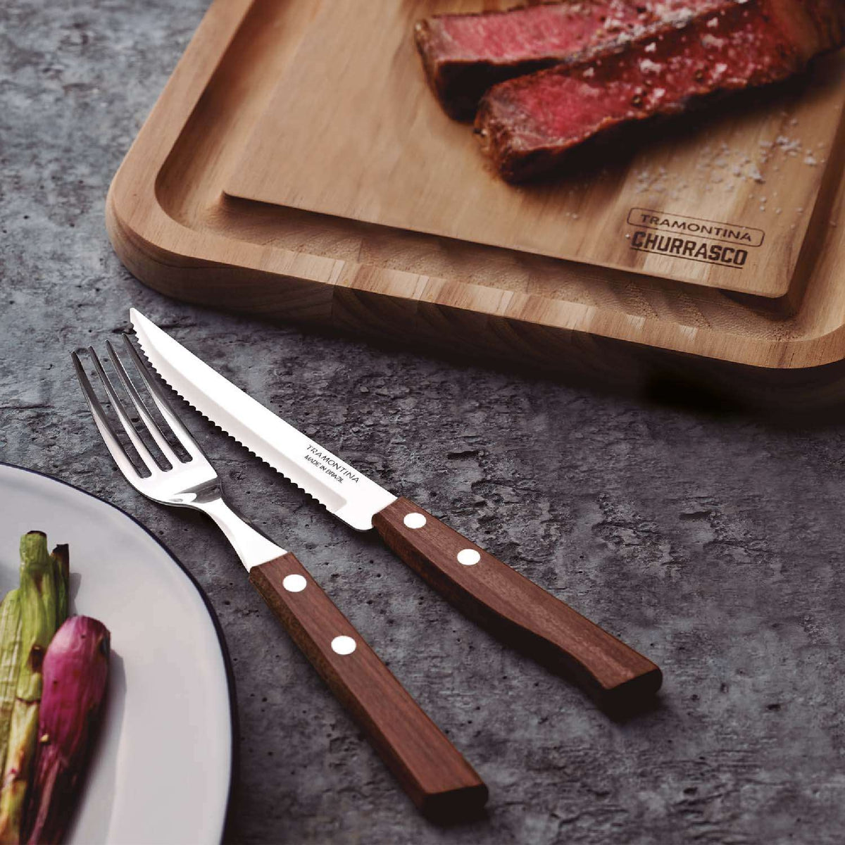 Tramontina Churrasco 12-Piece Steak Knife & Fork Set