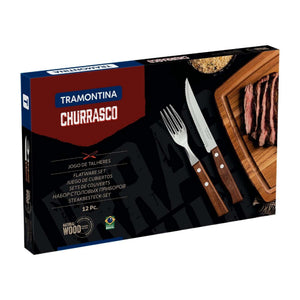 Tramontina Churrasco 12-Piece Steak Knife & Fork Set