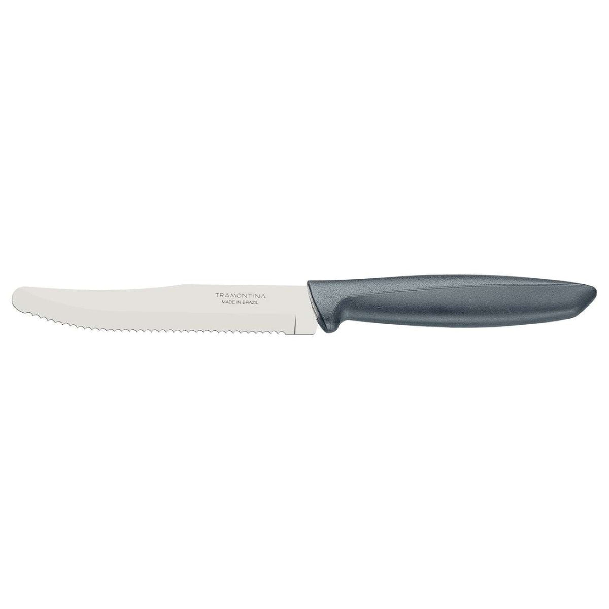 Tramontina 6-Piece Round Tip Serrated Knife Set, Grey