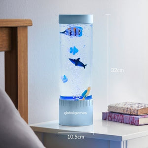 Global Gizmos 32cm Scuba Diver Bubble Lamp - Metallic Blue - NIGHT LIGHT PLUG IN - Beattys of Loughrea