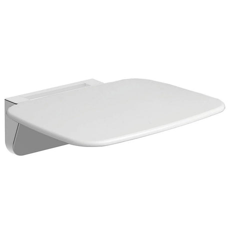 Evekare Fold away White Plastic Wall - mounted Shower Seat - SHOWER SEATS & BATH AIDS - Beattys of Loughrea