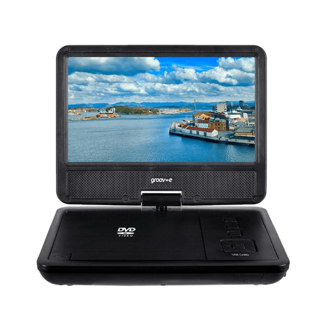 Groov - e GV - DP01BK 7" Portable DVD Player Black - DVD PLAYER - Beattys of Loughrea