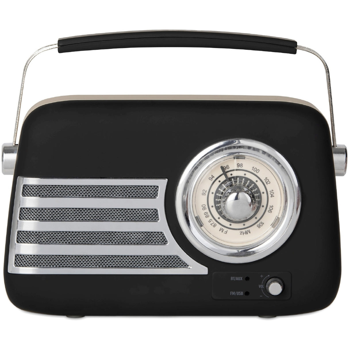 Itek AM/FM Vintage Radio - Black - SPEAKERS HIFI MP3 PC - Beattys of Loughrea