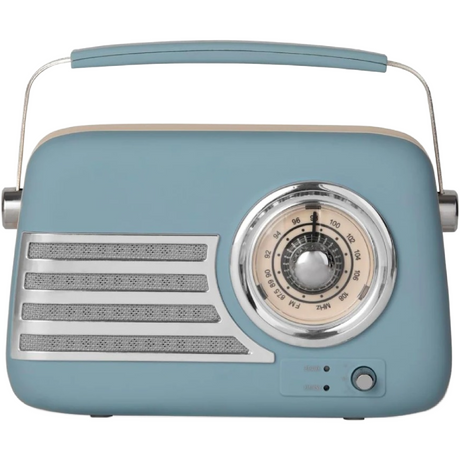 Itek AM/FM Vintage Radio - Blue - SPEAKERS HIFI MP3 PC - Beattys of Loughrea