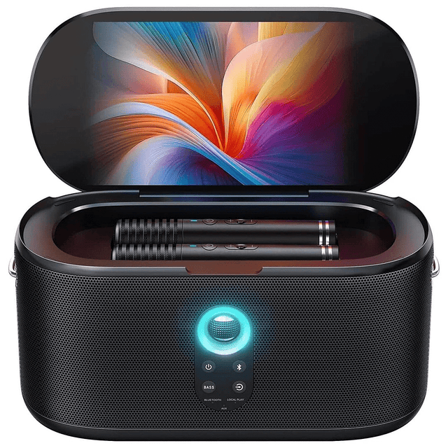 Ikarao Shell S1 Premium Portable Karaoke Machine with 10.1" HD Screen - HEADPHONES / EARPHONES/ MICROPHONE - Beattys of Loughrea