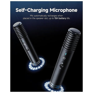 Ikarao Shell S1 Premium Portable Karaoke Machine with 10.1" HD Screen - HEADPHONES / EARPHONES/ MICROPHONE - Beattys of Loughrea