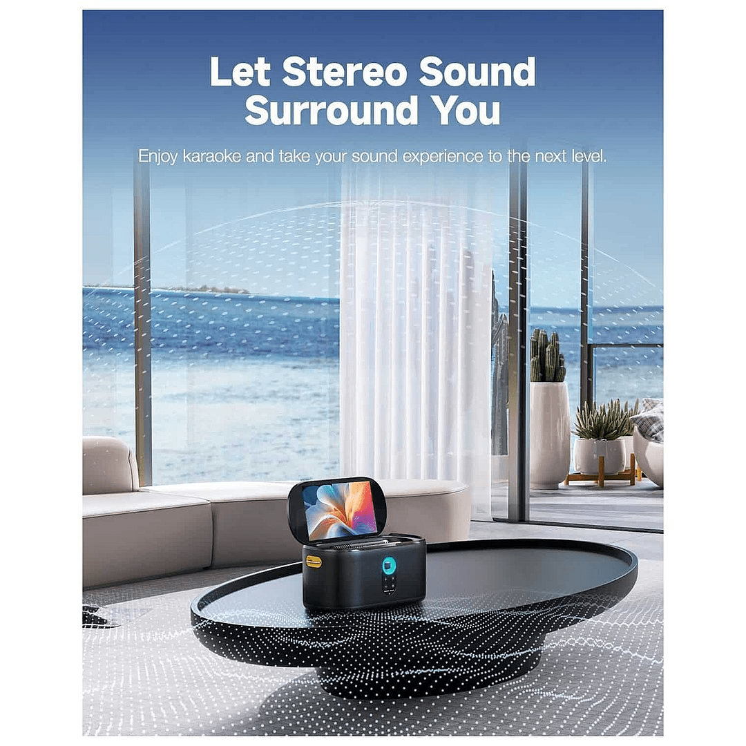 Ikarao Shell S1 Premium Portable Karaoke Machine with 10.1" HD Screen - HEADPHONES / EARPHONES/ MICROPHONE - Beattys of Loughrea