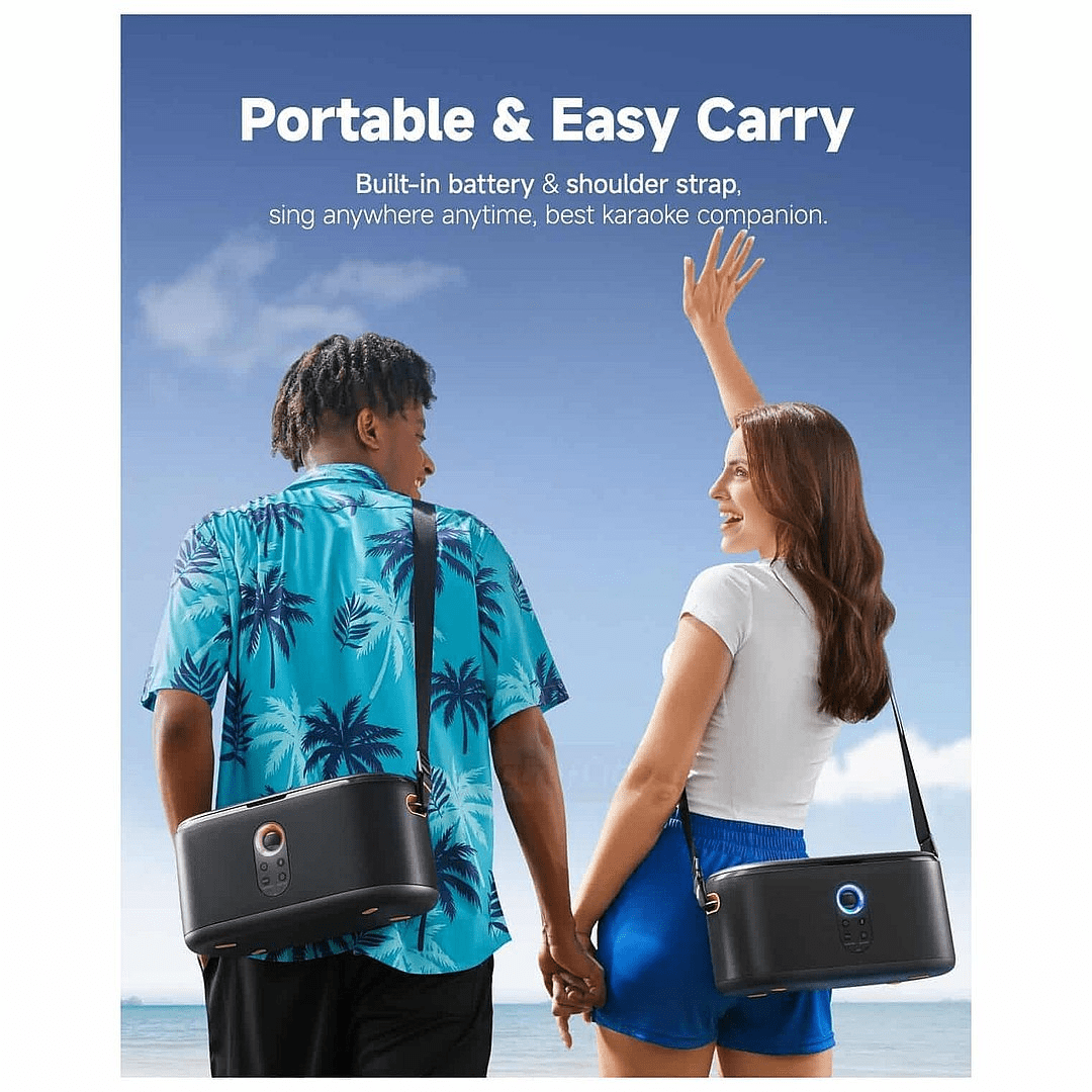 Ikarao Shell S1 Premium Portable Karaoke Machine with 10.1" HD Screen - HEADPHONES / EARPHONES/ MICROPHONE - Beattys of Loughrea