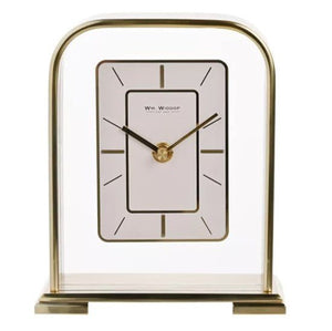 Wm. Widdop Gold Arched Portrait Mantel Clock | W3430 - CLOCKS - Beattys of Loughrea