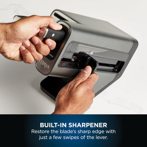 Ninja Foodi StaySharp Knife Block with Integrated Sharpener, 6 Piece Set - ELECTRIC KNIFE - Beattys of Loughrea