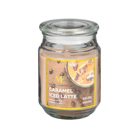 Modern Expressions 18oz Candle Jar 'Caramel Iced Latte' - CANDLES - Beattys of Loughrea