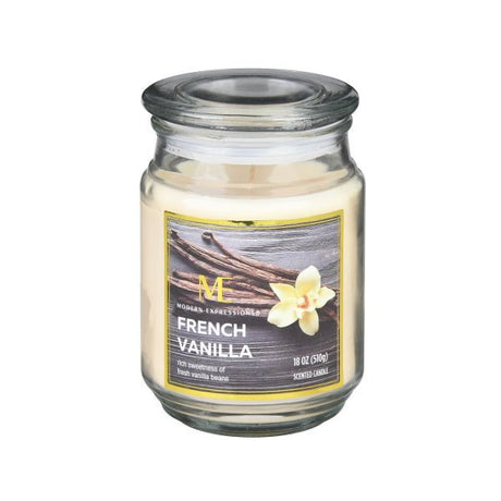 Modern Expressions 18oz Candle Jar 'French Vanilla' - CANDLES - Beattys of Loughrea