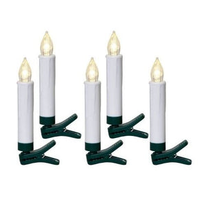 Eglo Set Of 5 Led Candle Tree Lights With Clips 13cm - XMAS BATTERY OPERATED LIGHTS - Beattys of Loughrea