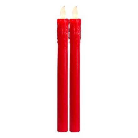 Eglo 2pk Led Red Dinner Candles 25cm - BATTERY LED CANDLES - Beattys of Loughrea
