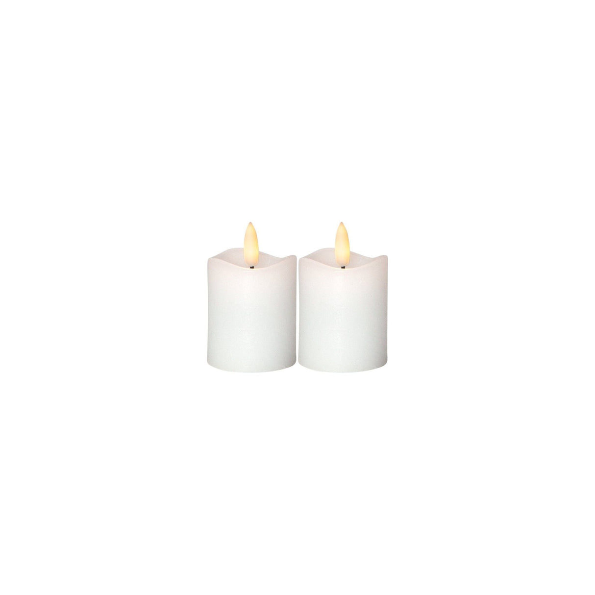 Eglo 2pk of Led Candles 7.5cm White - BATTERY LED CANDLES - Beattys of Loughrea