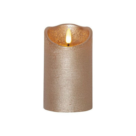 Eglo Gold Rustic Flame Candle 12.5cm - BATTERY LED CANDLES - Beattys of Loughrea