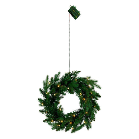 Eglo Christmas LED Wreath with Sensor Battery Operated 48cm - XMAS WREATHS - Beattys of Loughrea