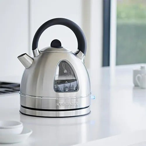 Cuisinart Traditional Brushed Stainless Steel Kettle 1.7L - KETTLES - Beattys of Loughrea