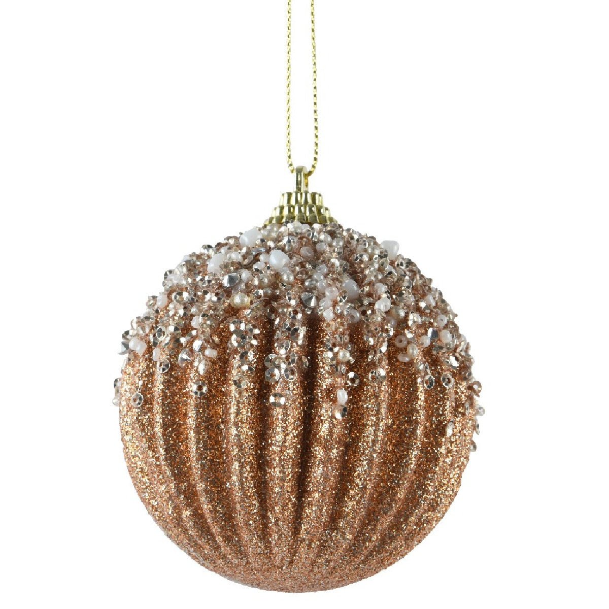 Decoris 8cm Brand Pearl Bauble - XMAS BAUBLES - Beattys of Loughrea