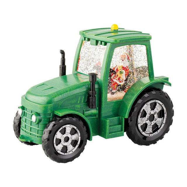 Lumineo LED Water Spinner Santa in Tractor Steady Battery Operated - XMAS ROOM DECORATION LARGE AND LIGHT UP - Beattys of Loughrea