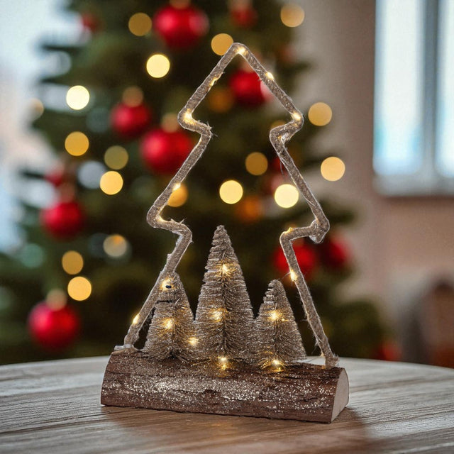 Lumineo Micro Trees Decoration Battery Operated 34cm - XMAS ROOM DECORATION LARGE AND LIGHT UP - Beattys of Loughrea