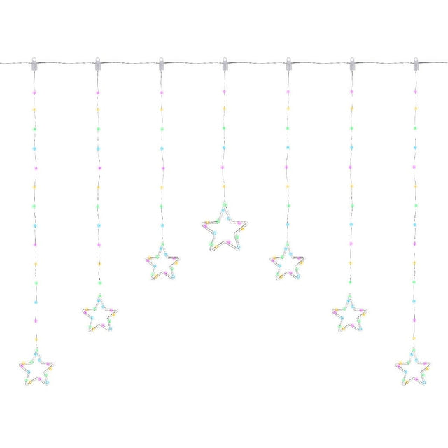 Lumineo Micro LED Soft Multi - Coloured Curtain Lights Steady 120 x 115cm - XMAS LIGHTS LED - Beattys of Loughrea