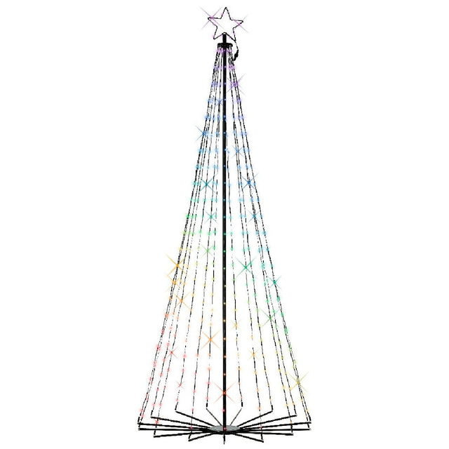 LED Outdoor Colour Changing Iron Tree 240cm (8ft) - XMAS TREE F/O LIGHT UP - Beattys of Loughrea