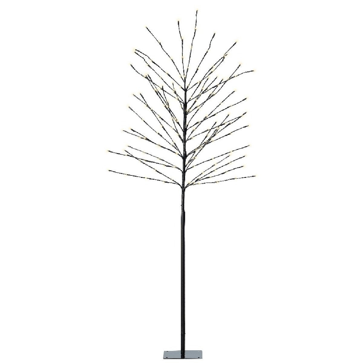 Lumineo Outdoor Black LED Tree Iron Steady 180cm (6ft) - XMAS TREE F/O LIGHT UP - Beattys of Loughrea