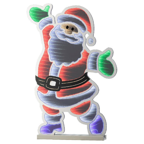 Lumineo Indoor Infinity Light Steady Santa 60cm - XMAS ROOM DECORATION LARGE AND LIGHT UP - Beattys of Loughrea