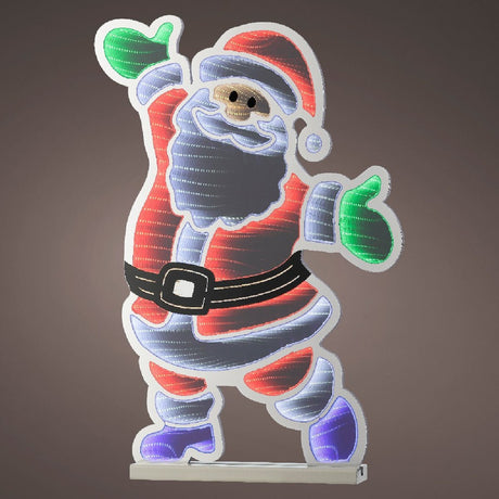 Lumineo Indoor Infinity Light Steady Santa 120cm - XMAS ROOM DECORATION LARGE AND LIGHT UP - Beattys of Loughrea