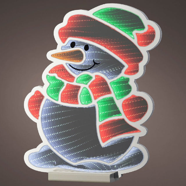 Lumineo Indoor Infinity Light Steady Snowman 60cm - XMAS ROOM DECORATION LARGE AND LIGHT UP - Beattys of Loughrea