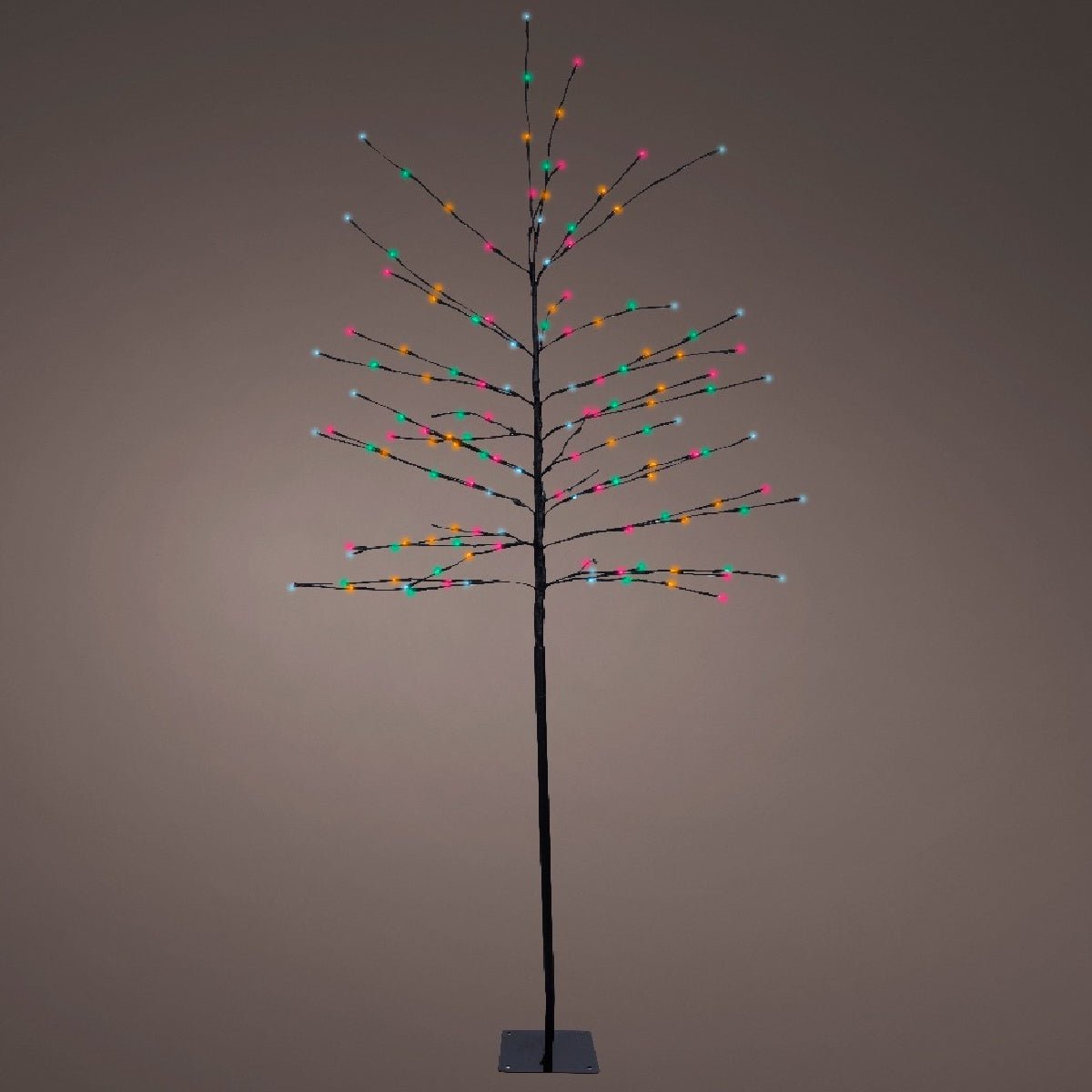 Lumineo 160 LED Tree Iron Soft Multi - Coloured Steady Outdoor 180cm (6ft) - XMAS TREE F/O LIGHT UP - Beattys of Loughrea
