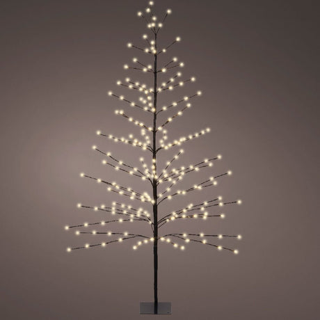 Lumineo 232 Warm White LED Outdoor Tree Iron Steady 180cm (6ft) - XMAS TREE F/O LIGHT UP - Beattys of Loughrea
