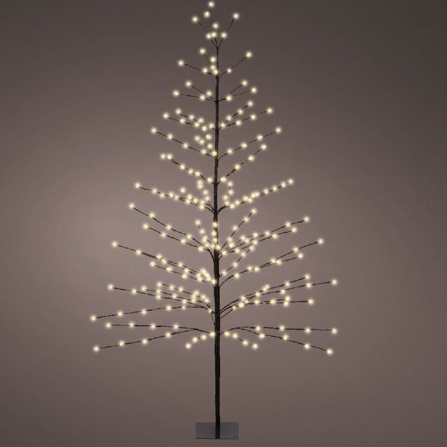 Lumineo 232 Warm White LED Outdoor Tree Iron Steady 180cm (6ft) - XMAS TREE F/O LIGHT UP - Beattys of Loughrea