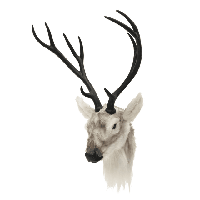 Reindeer Head with Faux Fur 70cm - Beattys of Loughrea | www.beattys.ie