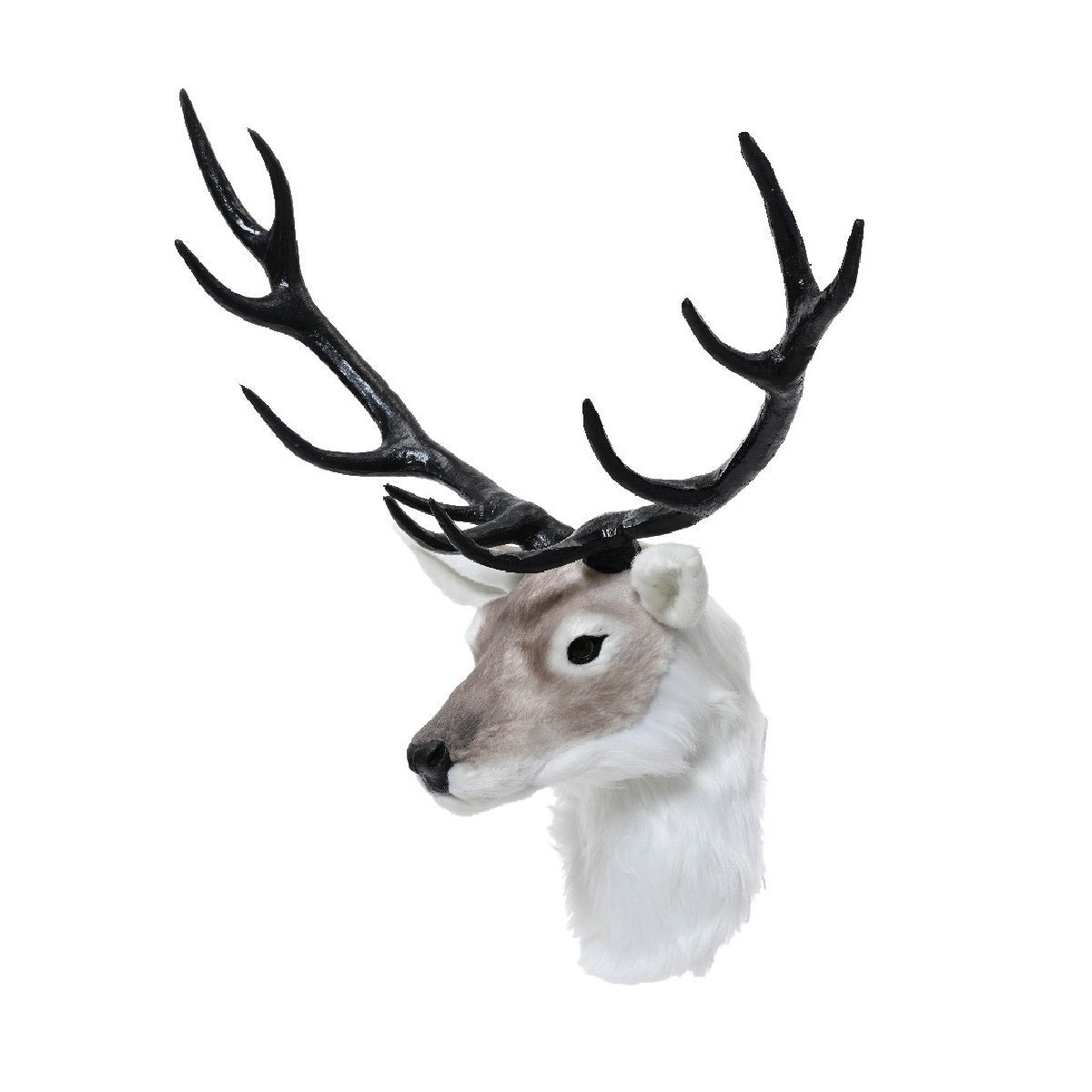 Reindeer Head with Faux Fur 55cm - XMAS DECORATIONS - Beattys of Loughrea