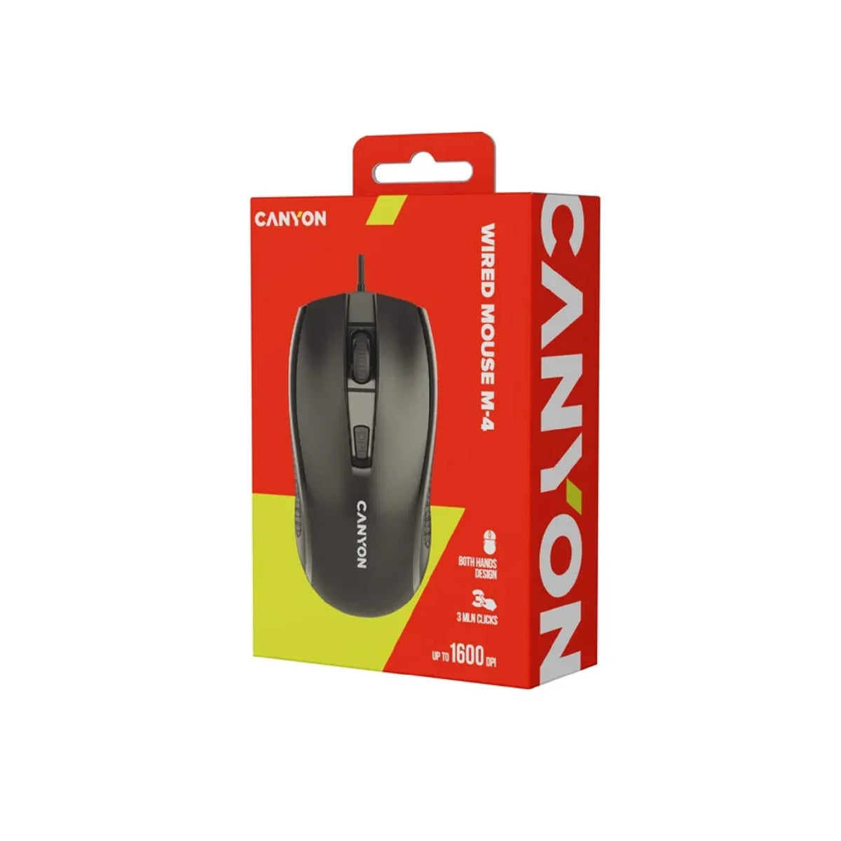 Canyon M-4 Wired Black Mouse - MOUSE/ NUMBER PAD - Beattys of Loughrea