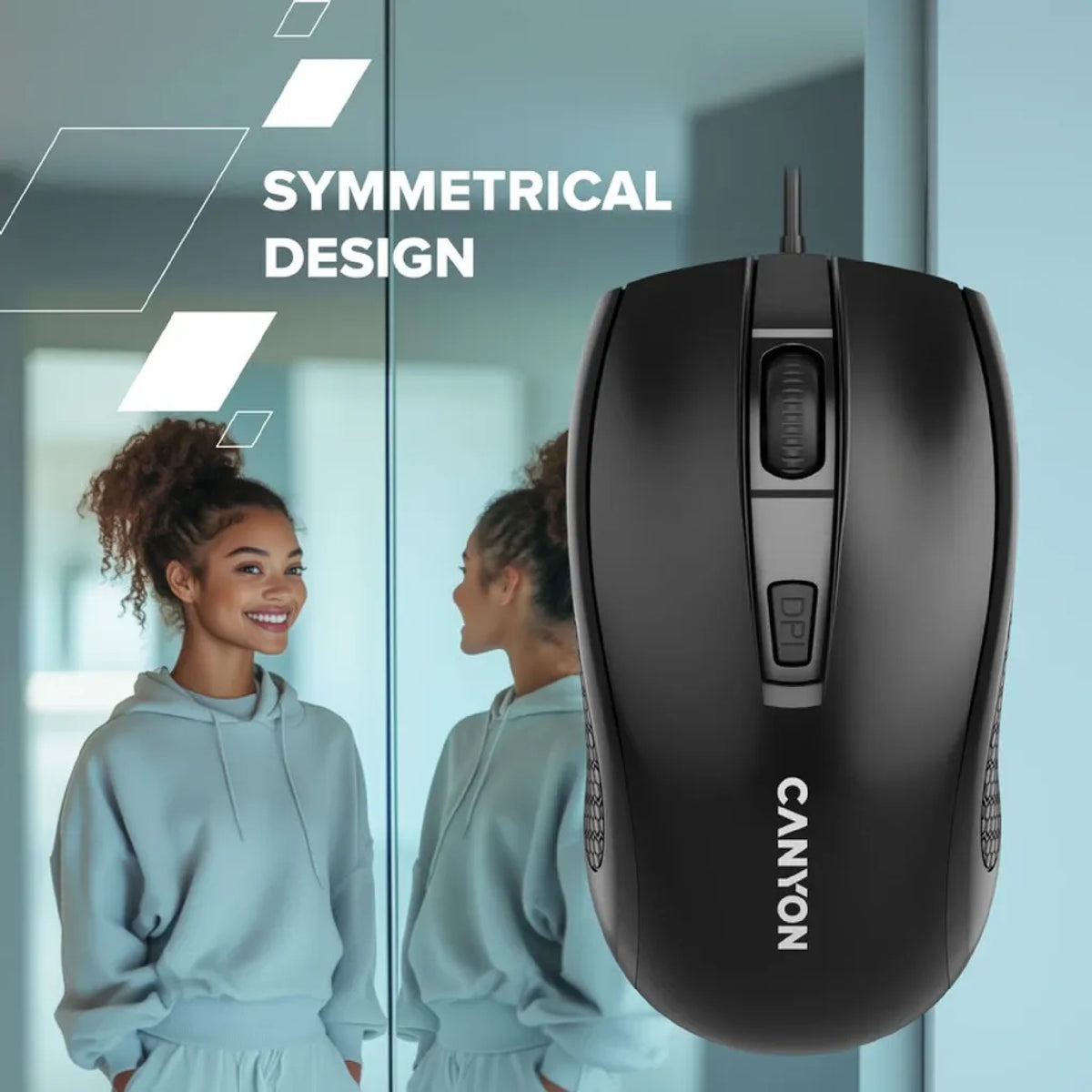 Canyon M-4 Wired Black Mouse - MOUSE/ NUMBER PAD - Beattys of Loughrea