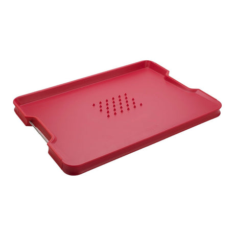 Joseph Joseph Cut&Carve™ Plus Multi - function Large Red Chopping Board - KITCHEN HAND TOOLS - Beattys of Loughrea