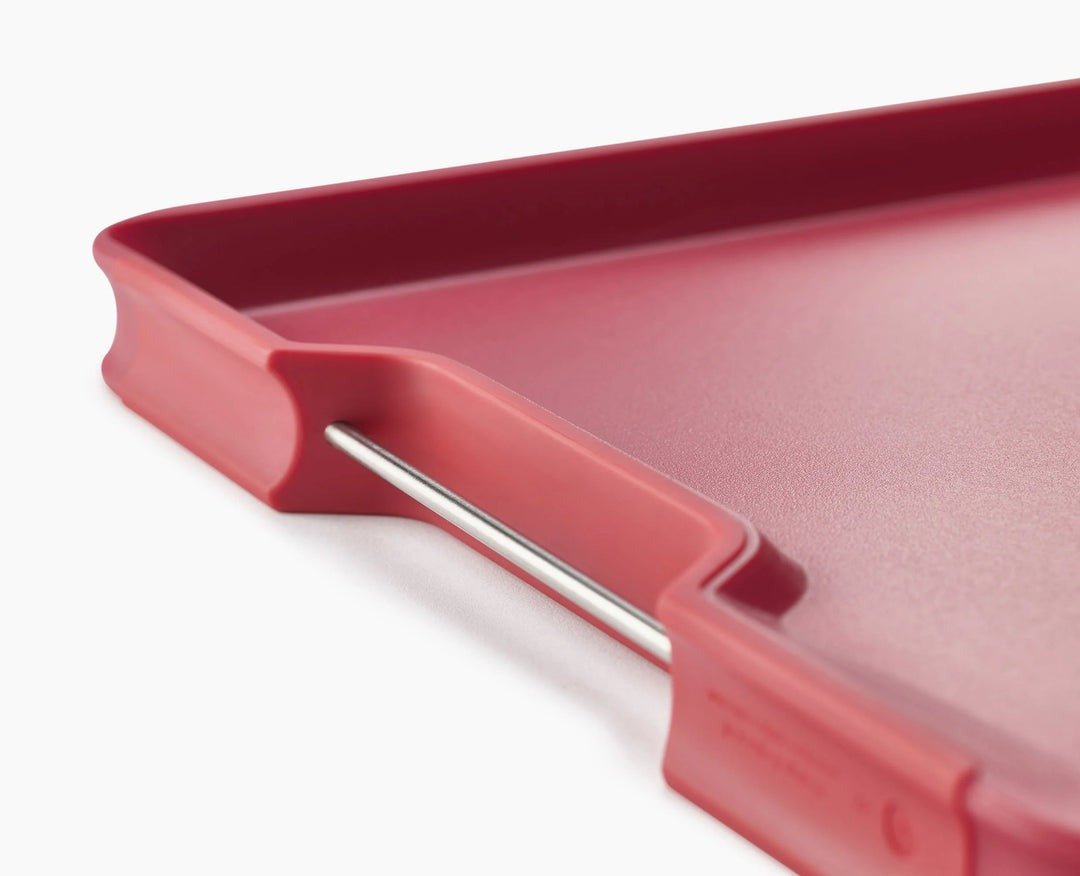 Joseph Joseph Cut&Carve™ Plus Multi - function Large Red Chopping Board - KITCHEN HAND TOOLS - Beattys of Loughrea