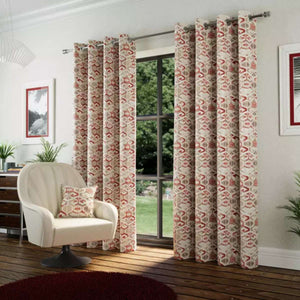 Peru Rust Polar Fleece Curtains – E.A. Designs (90" x 90")