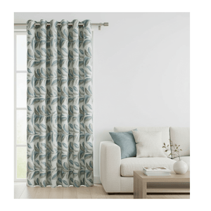 EA Delaney Madrid Interlined Eyelet Curtains (90" x 90") - Green - CURTAINS - READY MADE - Beattys of Loughrea