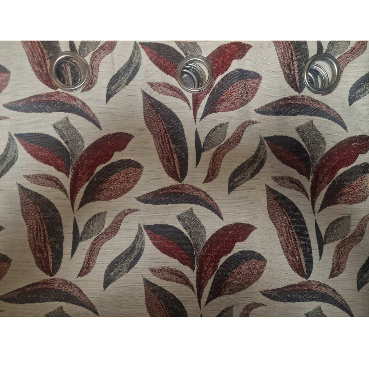 Madrid Red Lined Curtains – 90 × 90 (229 × 229 cm)