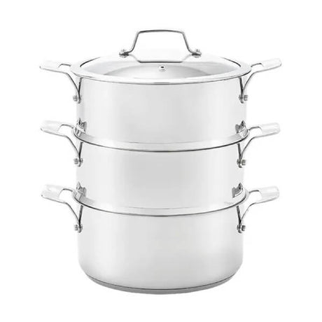 Stellar Steamers 16cm 3 Tier Stainless Steel Steamer Set - COOKWARE - S/STEEL - Beattys of Loughrea