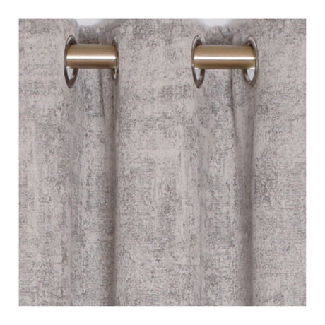 Fiesta Silver Eyelet Curtains (90" x 90") - CURTAINS - READY MADE - Beattys of Loughrea