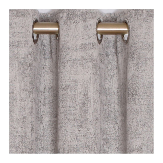 Fiesta Silver Eyelet Curtains (90" x 90") - CURTAINS - READY MADE - Beattys of Loughrea