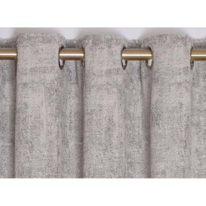 Fiesta Silver Eyelet Curtains (90" x 90") - CURTAINS - READY MADE - Beattys of Loughrea