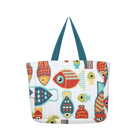 Colourfish Beach Bag (44 x 10 x 35 cm) - HANDBAGS, MANBAGS, SHOPPING BAGS - Beattys of Loughrea